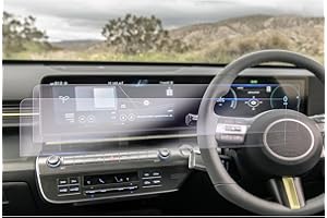 GAFAT Compatible with Hyundai Kona 2024 EV Hybrid Touchscreen, 12.3" Navigation+ Digital Cluster Screen Protector, Nano Protective Film (2 PCS)