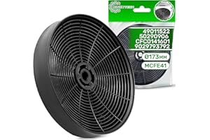 Filtro Cappa Cucina Carboni Attivi Ø 173 MCFE41 Turboair Type A con il Codice Originale 49011522 per Candy per Haier 902979379/2 E3CFOA per Aeg per Electrolux - ONIX TECH