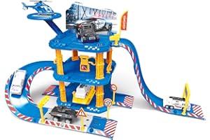 BRIGAMO Pista da corsa con parcheggio con macchinina ed elicottero