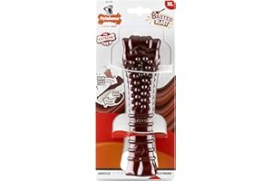 Nylabone, Basted Blast, bardzo silny efekt żucia, zabawka dla psa wykonana z wytrzymałego nylonu, kształt kości, trwała kość do żucia, smak: boczek i steki, bardzo duża, dla psów powyżej 23 kg