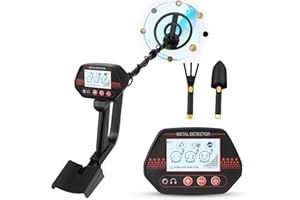 NASTOPEE Détecteur De Métaux,Détecteur D'Or,Avec Écran Lcd,3 Modes,Réglage De La Hauteur De 78 Cm À 107 Cm,Étanche Ip68,Haute Précision,Anti-Interférence,Détecteur De Métaux Professionnel Pour Adultes Et Enfan