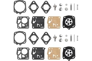 Förgasare ombyggnadssats 2 uppsättningar för Tillotson HS-21D HS-101C förgasare passar 49SP 50 51 52 60 62 66E motorsåg hög h