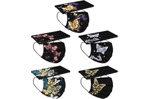 Sonnena 50 Piezas de Desechable para adultos con Motivos Navideños,Ajustable la boca y la nariz,3 Capa con Estampados 3D Navidad