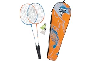 Talbot Torro Set de Badminton 2-Attacker, 2 Raquetas, 2 Volantes, en un Valioso Bolso