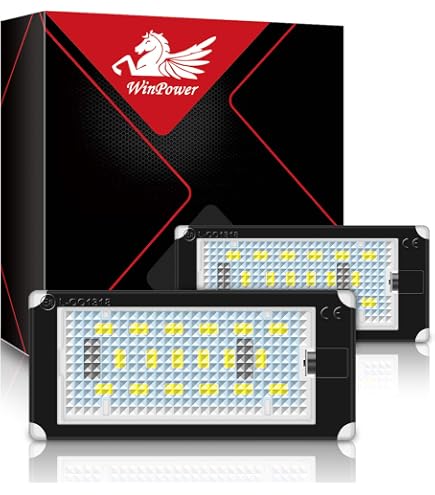 Bmw E60 Éclairage Plaque Immatriculation LED Erato - Compatible BMW E39 E46 F30 Etc. | Blanc 6000K Compatible Série Bmw E F