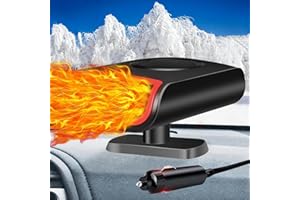 XTHom Car Heater 12V - Portable Car Heater, Car Heater That Plugs Into Cigarette Lighte, 2 in 1 Heating & Cooling Fast Windshield Defrost Defogger