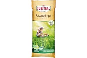 Substral Naturen Bio Rasendünger, organischer Volldünger, 3 Monate Langzeitwirkung, alle Rasenarten, bis 250 m², 10,05kg