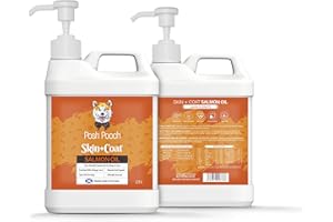 POSH POOCH Scottish Salmon Oil For Dogs & Cats 2.5L Omega 3,6,9, Vitamin E, Pure Fish Oil Promotes Coat, Enhanced Appetite, Relieves Itchiness, Increase Energy Kibble Supplement Booster (2.5 Litre (2500ml))