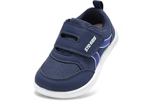 STQ KIDS Basket Enfant Garcon Fille Mixte Chaussure Scratch Respirant Bébé Garçon Renforcée Barefoot Basquette Sneakers Sport Basse Mode Unisex Légère Course