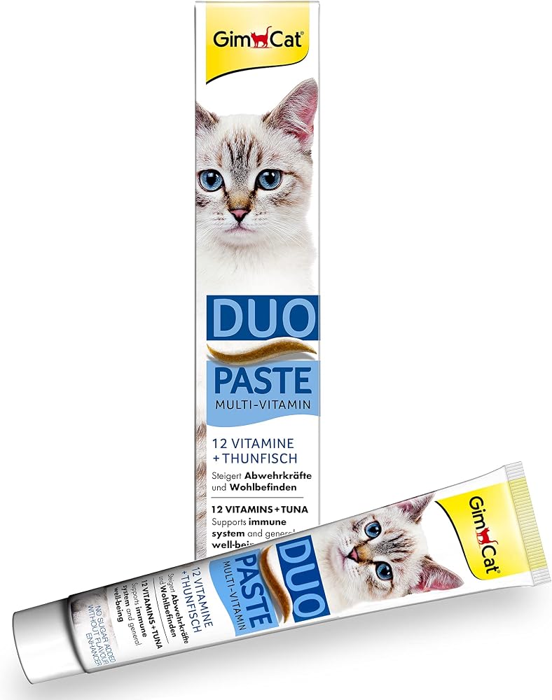 GimCat Multi-Vitamin Duo Paste Tuna Kediler İçin Tamamlayıcı Mama + 12 Vitaminli 50 g