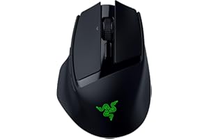 Razer Basilisk Mobile - mała przenośna ergonomiczna bezprzewodowa mysz do gier - AI Prompt Master - czujnik Focus X 18K (łączność w trzech trybach, do 105 godzin) Czarny