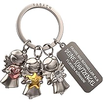 FABACH Schutzengel Schlüsselanhänger Emmy - Drive Safe Gravur Glücksbringer