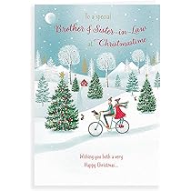 Piccadilly Greetings Classic Christmas Card Couple Brother & Family - View #13