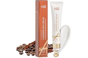 ANAI RUI ANAiRUi Crème pour les yeux à la caféine 15 ml, crème éclaircissante pour les cernes et les yeux bouffis, crème pour les yeux Revitalift avec rétinol et niacinamide pour l'hydratation, l'anti-âge
