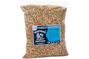 WALTER PRODUCTS WILDLIFE AND AQUATICS Walters Variety Super Mix (20L Refill Bag) | Pond Fish Food for Goldfish, Koi and all Cold Water Pond Fish | Floating Fish Food Pond Pellets and Sticks