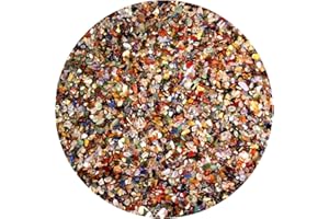 ‎WUNDERSTEIN24 Bunter Trommelstein - Mix echte Edelstein - Mischung aus aller Welt Ø ca. 4 – 8 mm kleine Heilsteine Wassersteine Glückssteine - Schätze der Natur (Packung Nr. 4 mit 5 Kg)