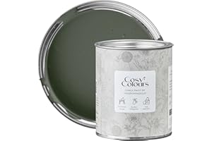 MissPompadour Kreidefarbe für Möbel grün 750ml, Mystic Lake Green - Holzfarbe, Holzlack matt innen - Möbellack, Möbelfarbe ohne Schleifen - Kreidefarbe für Holz - CosyColours