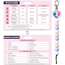 3-Pack NICU Nurse Badge Reels - Baby Feet Design Retractable ID Holders For Labor & Delivery Staff