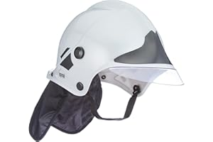 Klein - 8924 - Gra imitacji - Kask strażacki F1 szary ze stałym wizjerem i osłoną karku