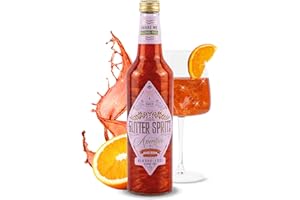 CRAFT CIRCUS Glitter Spritz - Das Original - Alkoholfrei 0,7L - Alkoholfreier Aperitivo Glitzer Cocktail mit Bitter Orange, Rhabarber & Kräutern für Glitzer Drinks Italian Spritz & besondere Anlässe (1 x 0,7L)