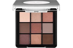 Flormar Paleta cieni do powiek 9 kolorów – kremowa konsystencja z matowym i połyskującym wykończeniem, kompaktowa paleta do makijażu oczu typu smoky eyes i naturalnego wyglądu – 004 Follow Your Heart