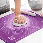 Busstier Silikon &Ouml;l&ccedil;ekli Hamur A&ccedil;ma Matı: Baklava, B&ouml;rek, Ekmek, Mantı ve Erişte İ&ccedil;in Yoğurma Matı (40 X 50)