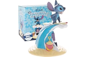 GRUPO ERIK Calendario Perpetuo Stitch 3D - Figura Disney para Decoracion Habitacion Juvenil : Stitch Regalos │ Calendario sobremesa para niños - Merchandising Oficial