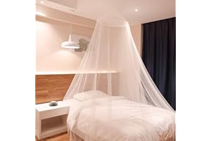 Sekey 60x220x850 cm Moustiquaire pour Lits Simples | Écran de Protection Anti-Insectes | protège et Repousse Les Insectes | Kit de Suspension Complet | Système d'installation Rapide et Facile