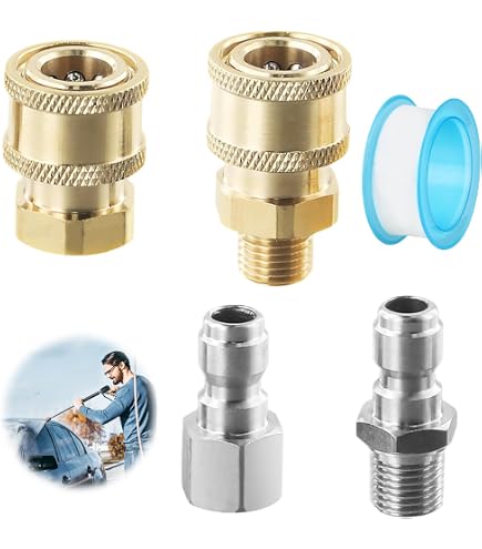 Adaptateur Connecteur Pour Nettoyeur Haute Pression - Laiton M18x1.5 Vers M22x1.5 - Universel, Installation Facile