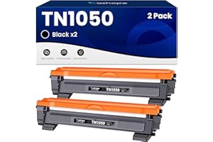 Washope Toner TN-1050 Compatible Cartouche de Toner Remplacement pour Brother TN-1050 TN1050 pour DCP-1510 DCP-1610W DCP-1612W DCP-1512 HL-1210W HL-1212W HL-1110 MFC-1810 MFC-1910W ( 2 Noir )