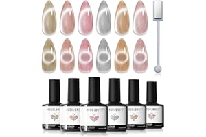 Modelones Cat Eye lakier do paznokci UV magnes 6 kolorów żel zdobienie paznokci Soak Off UV lakier