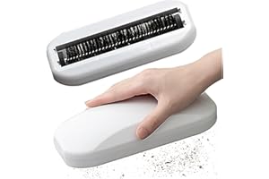 Dorccsi Ramasseur De Miettes 2 Pièces Brosse À Miettes Ergonomique en Poils PP Nettoyage Abs Balayeuse De Miettes De Table Balayeuse De Tapis Ramasse-miettes pour Table Lit Canapé Tapis