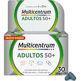 Multicentrum Adults 50+, Food Supplement Vitamins, 30 Tablets | Multivitamin Adults Over 50, 13 Vitamins, 11 Minerals, Gluten