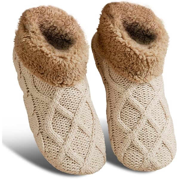 Harssidanzar Calzini Pantofola Donna Antiscivolo - Morbidi, Caldi, Lavabili - Taglia Unica Adulto, Stile Balletto, RL011EU
