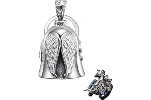 SHPUJUN Guardian Bell Motorrad Glocke Glücksbringer,Biker Bell Motorrad Glöckchen,Schlüsselanhänger Bells Biker Glocke,Klingel Aufhängung Motorrad-schutzglocke