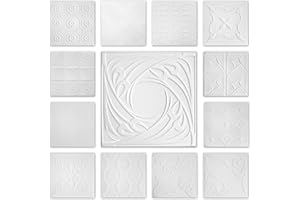 Placas de techo de poliestireno Hexim - gran selección 50x50cm Revestimiento de paredes y techos de XPS Placas de 2 m2 decoración rígida NR.116