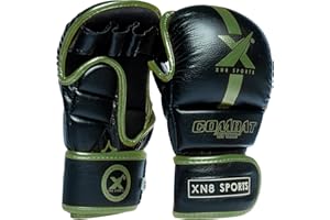 XN8 SPORTS XN8 MMA Gloves for Martial Arts Training and Grappling Sparring Mitts for Kickboxing Muay Thai