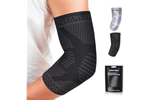 Ellenbogenbandage für Damen/Herren - Kompression Ellenbogen Bandage für Tennisarm, Golferarm, Sport - Tennisarm Bandage Links/Rechts für Arthritis, Sehnenentzündung, Gelenkschmerzen