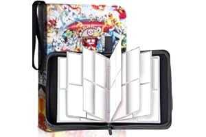 ZQEJEFD Album per Carte, Album per Giochi di Carte Collezionabili, Raccoglitore per Carte, 60 Pagine e può Contenere 480 Carte, PU Raccoglitore Porta Carte da Collezione di Giochi