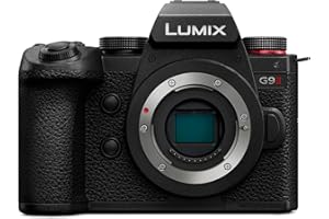 Panasonic LUMIX DC-G9M2E Micro Four Thirds spiegellose Kamera, 25,2MP, 4K 120p/100p & 5,7K 30p/25p, Phasen-Hybrid-AF, 5-Achsen-BIS, OLED LVF, WLAN, Bluetooth, HDMI, nur Gehäuse, Schwarz