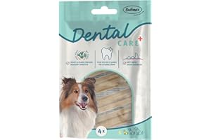Bubimex - Dental+ Os à Mâcher à l'Algue x4-8cm - Friandise Dentaire pour Chien - Enrichie en Zinc - Anti-Tartre - Haleine Fraîche