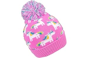 GENERIC SSP Hats Girls Unicorns Bobble Hat