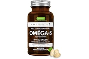 IGENNUS HEALTHCARE NUTRITION Igennus - Huile de Poisson Sauvage Oméga-3 Ultra Pure & D3 1000 UI, Certifié IFOS, 1 par jour, 60 gélules, Acides Gras 660mg EPA & DHA, Triglycérides rTG à Action Rapide, sans OGM