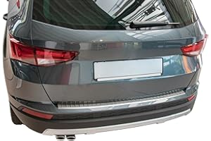Recambo Boot Sill Protector Stainless Steel Matt Compatible with Seat Ateca from Year 2016 with Folded Edge Premium Quality