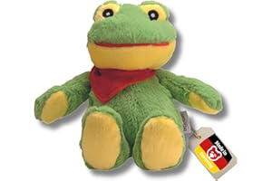 welliebellies® Peluche chauffante en forme de grenouille 30 cm Vert Pour micro-ondes et four