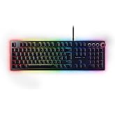 Razer Huntsman Elite (Purple Switch) - Gaming Keyboard with Opto-Mechanical Key (Multi-function Numeric Button, Integrated Hy