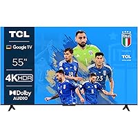 TCL 55P639, TV 55”, 4K HDR, Ultra HD, Google TV con design senza bordi (HDR 10, Game Master, Dolby Audio, compatibile con Ass