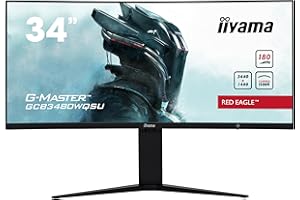 iiyama G-Master GCB3480WQSU-B1 Red Eagle 34" LCD VA UltraWide QHD 180Hz FreeSync Premium Pro Curvo