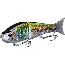 Lot De 3 Leurres Bassdash SwimShad – Corps Articulé Souple, Billes Inox, Pour Brochet, Perche, Saumon Et Truite