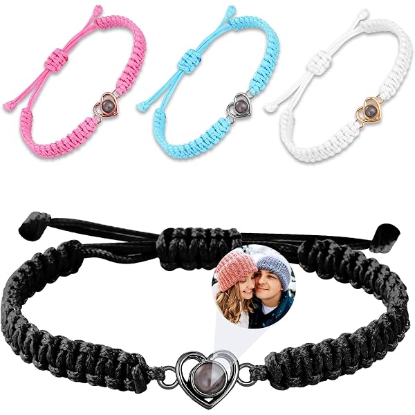Bracelet photo personnalisé pour femme, projection de cœur avec image à l'intérieur, bracelets personnalisés, bijoux pour femmes, filles, maman